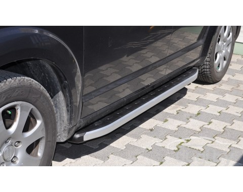 Пороги алюминиевые "Newstar Grey" для Voyager.